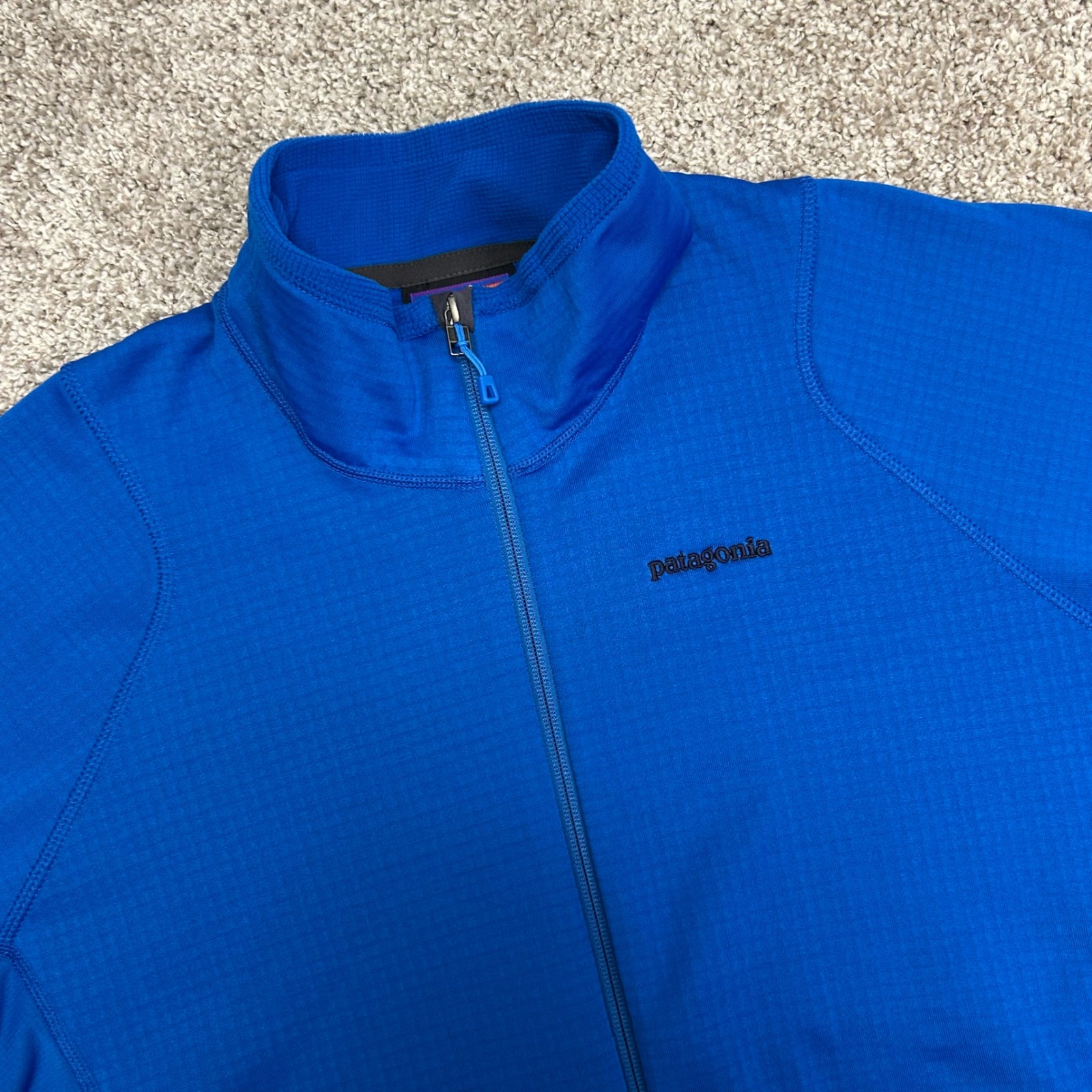Patagonia Regulator R1 Tech Face Full Zip Jacket Men Size Xxl Polartec Blue